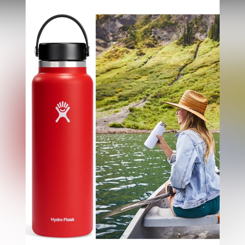 HYDRO FLASK 40-Ounce Wide Mouth Cap Water Bottle NWT